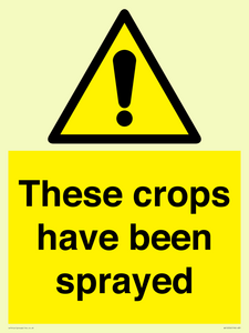 These crops have been sprayed